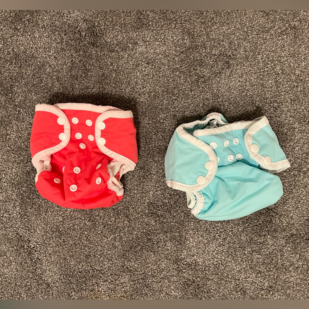 Thirsties OS Cloth Diaper Bundle - 2 Shells and 2 Inserts NWOT